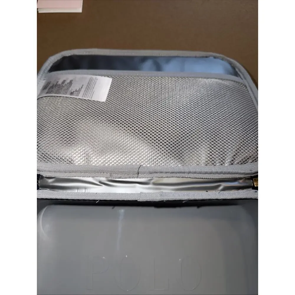 Polo Ralph Lauren Lunch Box Navy Blue All Over Pony Insulated Molded